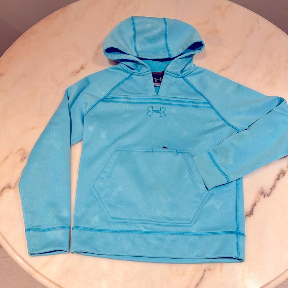 Kids Under Armour youth S blue hoodie